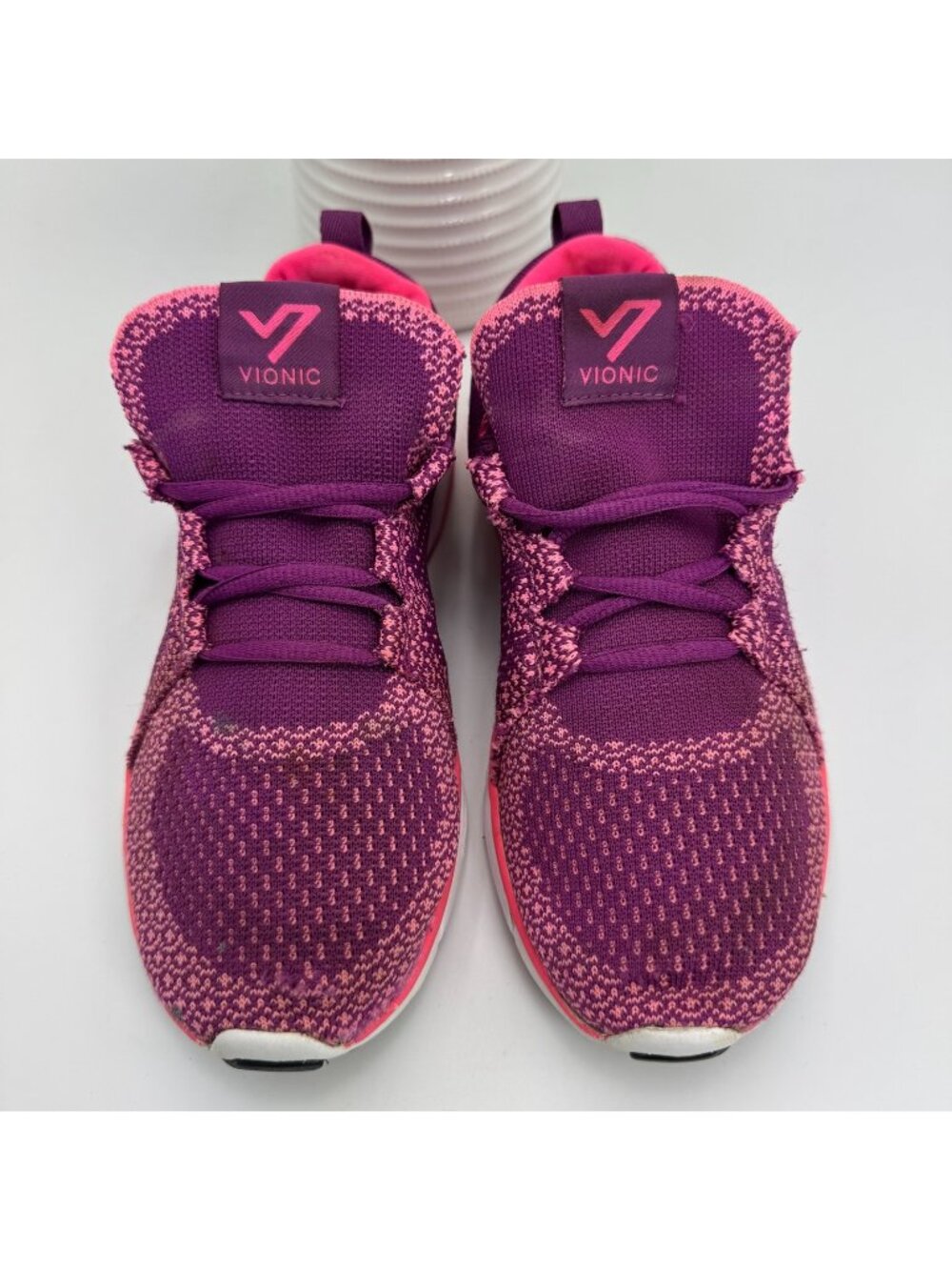 Vionic 335 Sierra ASR-1358 Athletic Sneaker Women 9 Purple Knit Training Walking